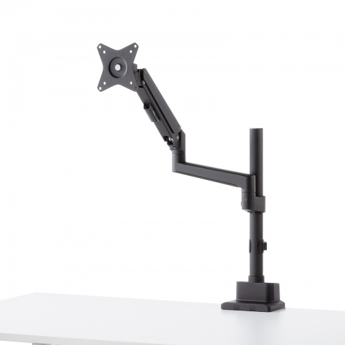 モニターアーム（ディスプレイアーム・ガススプリング・薄型クランプ・耐荷重1から9kg・32インチまで対応・ブラック）