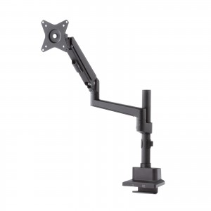 モニターアーム（ディスプレイアーム・ガススプリング・薄型クランプ・耐荷重1から9kg・32インチまで対応・ブラック）