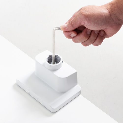 モニターアーム（ディスプレイアーム・ガススプリング・薄型クランプ・耐荷重1から9kg・32インチまで対応・ホワイト）