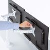 モニターアーム（ディスプレイアーム・2画面左右・デュアルモニター・薄型クランプ・耐荷重各9kg・32インチまで対応・ホワイト）