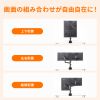 モニターアーム（ディスプレイアーム・2画面上下左右・デュアルモニター・ガススプリング・薄型クランプ・耐荷重各1から9kg・32インチまで対応・ホワイト）