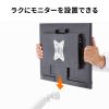 モニターアーム（ディスプレイアーム・2画面上下左右・デュアルモニター・ガススプリング・薄型クランプ・耐荷重各1から9kg・32インチまで対応・ホワイト）