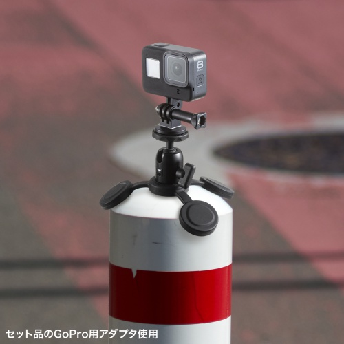 カメラマウント（マグネット・カメラ固定・マグネットベース・角度調整・ボールジョイント搭載・平面・球面用）