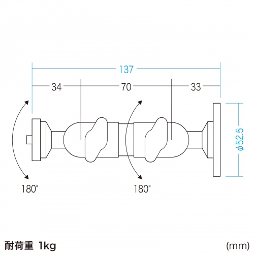 カメラマウント (壁取付用) CR-LACAMW1 サンワサプライ