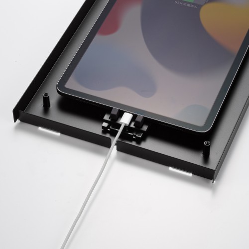 iPad用スチール製ケース（VESA75×75mm対応・ブラック）CR-LAIPAD16BK
