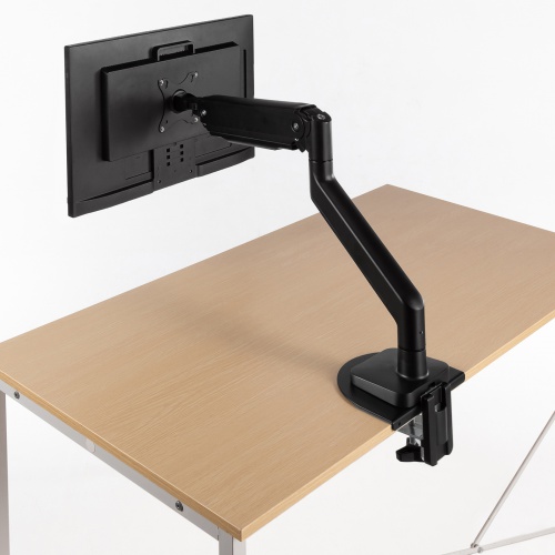 モニターアーム補強プレート（クランプ式モニタアーム用・スチール製・傷防止・デスク保護・ブラック）CR-LAPLT1BK