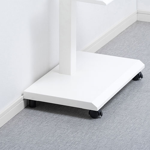 壁寄せテレビスタンド｜昇降・縦置き・キャスター付【CR-LAST24W】