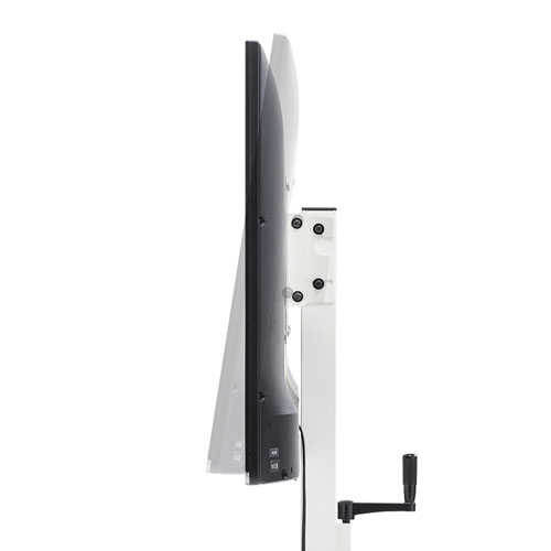 壁寄せテレビスタンド｜昇降・縦置き・キャスター付【CR-LAST24W】