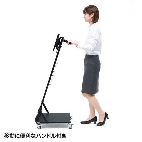 テレビスタンド(折りたたみ・耐荷重10kg・VESA対応・キャスター