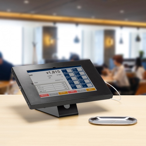 スタンド付きケース（iPad用・スチール製・VESA75×75mm対応・ブラック） CR-LASTIP34BK