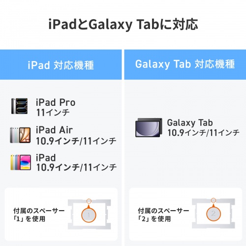 タブレットスタンド（フロアスタンド・鍵付き・セキュリティ対策・盗難防止・デジタルサイネージ・受付・店舗・iPad・Galaxy・11インチ・10.9インチ・回転可能・角度調整・床固定・ホワイト）