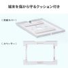 タブレットスタンド（フロアスタンド・鍵付き・セキュリティ対策・盗難防止・デジタルサイネージ・受付・店舗・iPad・Galaxy・11インチ・10.9インチ・回転可能・角度調整・床固定・ホワイト）