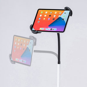 【アウトレット･訳あり・セール】iPad・タブレット用キャスター付きスタンド（ホワイト） CR-LASTTAB16W サンワサプライ