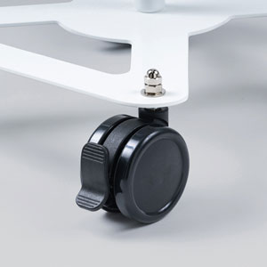 【アウトレット･訳あり・セール】iPad・タブレット用キャスター付きスタンド（ホワイト） CR-LASTTAB16W サンワサプライ