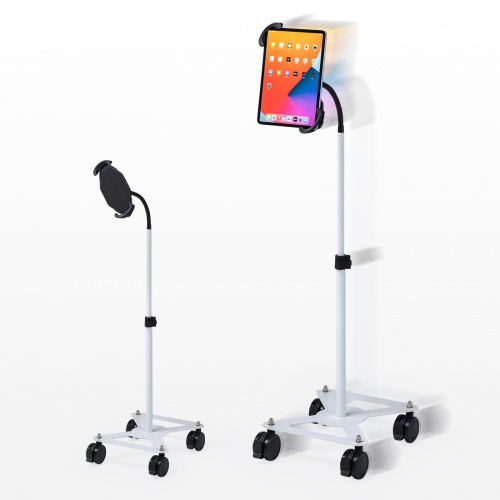 タブレットスタンド（iPad・アーム・回転・角度・高さ・移動・キャスター）CR-LASTTAB16W サンワサプライ