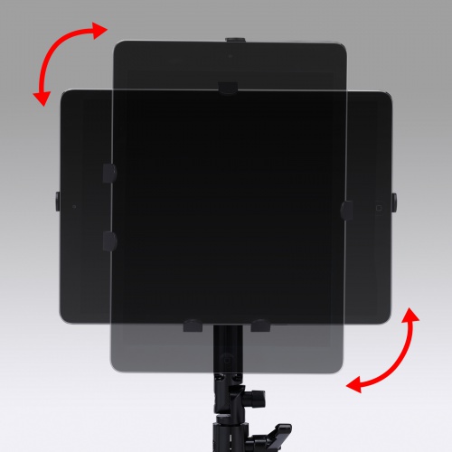 クランプ式タブレットアーム（デスク取付け用・7～11インチ対応・4関節・フレキシブルアーム・iPad対応）CR-LATAB14N