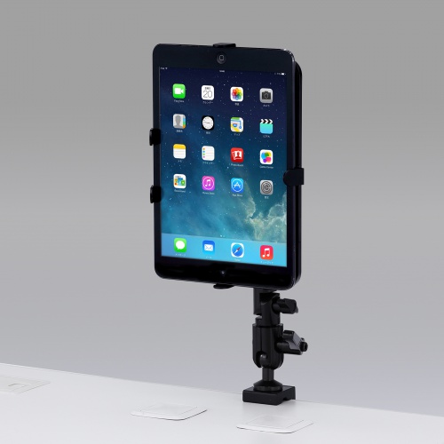 クランプ式タブレットアーム（デスク取付け用・7～11インチ対応・4関節・フレキシブルアーム・iPad対応）CR-LATAB14N