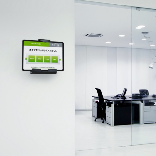 iPad・タブレット用取付けホルダー（9～12インチ対応・VESA） CR-LATAB20BK サンワサプライ