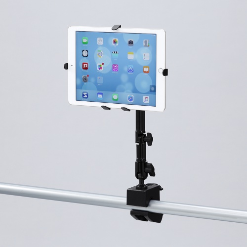 クランプ式タブレットアーム（支柱取付け用・7～11インチ対応・4関節・フレキシブルアーム・iPad対応）CR-LATAB22N