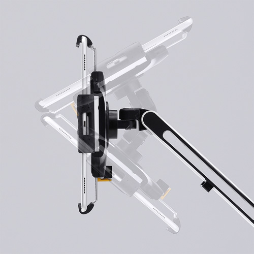 【訳あり 新品】iPad・タブレット用アーム（11～13インチ対応・クランプ） ※箱にキズ、汚れあり