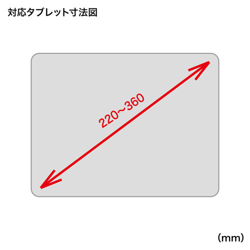 タブレットステージ サンワサプライ 7-13インチ対応 CR-LATAB25 サンワサプライ 7~13インチ対応iPad・タブレットステージ CR