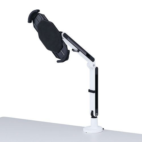 タブレットPC用アーム（2本アーム・角度調整・クランプ式）