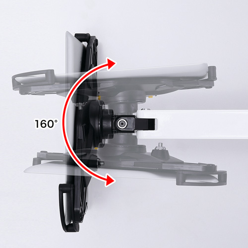 タブレットPC用アーム（2本アーム・角度調整・クランプ式）