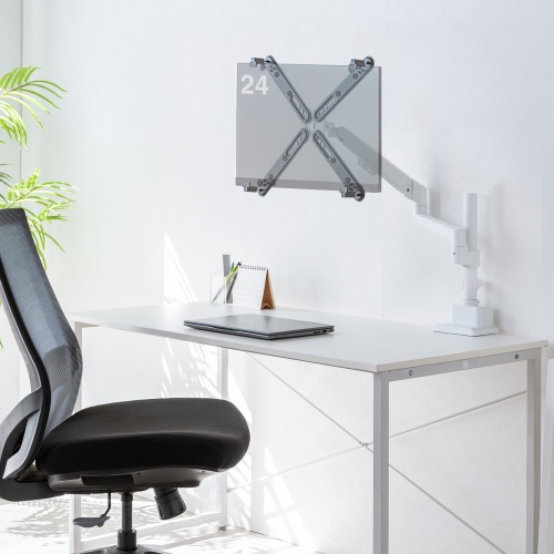 モニターアーム（VESA非対応・モニター用・マウントホルダー・VESA穴無し用・アダプタ・13~32インチ用・耐荷重10kg）