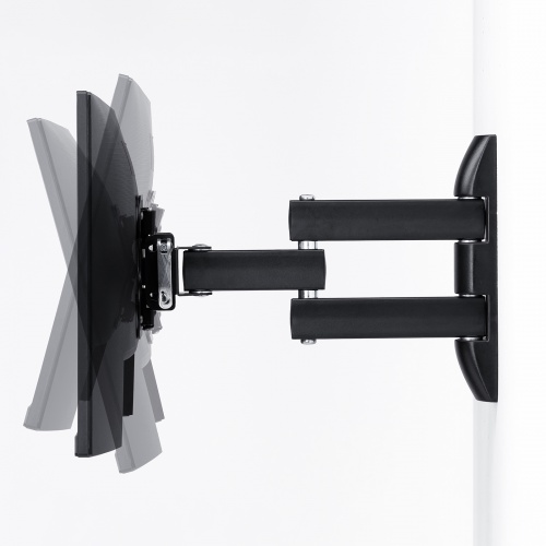モニターアーム（壁掛け金具・40インチ・液晶モニター・左右角度調整・25kgまで対応・ブラック）