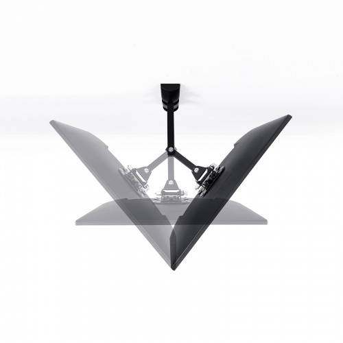 モニターアーム（壁掛け金具・40インチ・液晶モニター・左右角度調整・25kgまで対応・ブラック）