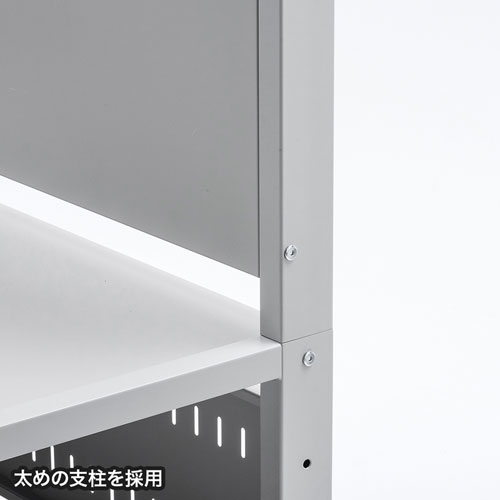 テレビスタンド（キャスター・会議用・移動式・大型・電子黒板・ハイタイプ・業務用・Web会議・棚付き・安定性）CR-PL101SCGY サンワサプライ