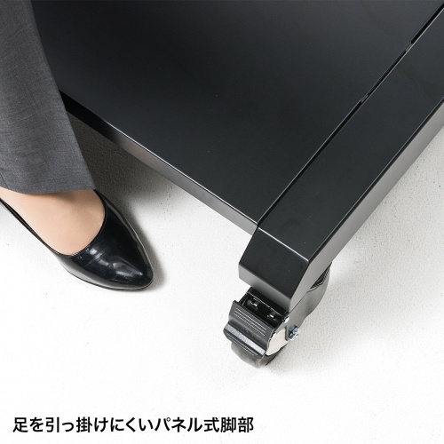 【アウトレット･訳あり・セール】テレビスタンド｜業務用・昇降・キャスター・棚付き【CR-PL102SCBK】