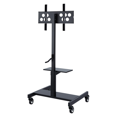 テレビスタンド｜会議用・高さ調整・小型・キャスター・棚付き