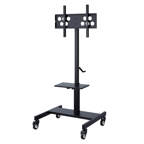 テレビスタンド｜会議用・高さ調整・小型・キャスター・棚付き