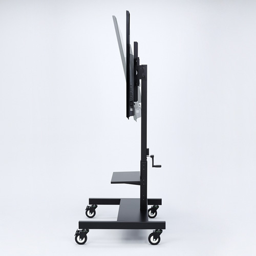 テレビスタンド｜会議用・高さ調整・小型・キャスター・棚付き