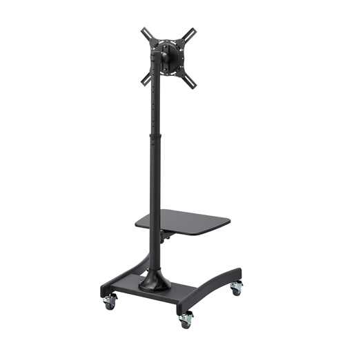 テレビスタンド（キャスター・移動式・棚付き・壁寄せ・角度調整・高さ調整・おすすめ）CR-PL27BK サンワサプライ