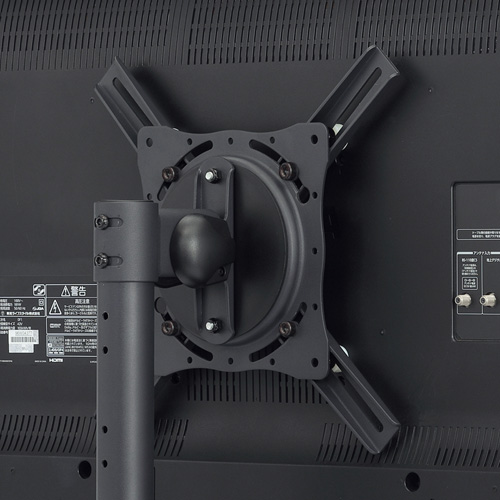 テレビスタンド（キャスター・移動式・棚付き・壁寄せ・角度調整・高さ調整・おすすめ）CR-PL27BK サンワサプライ