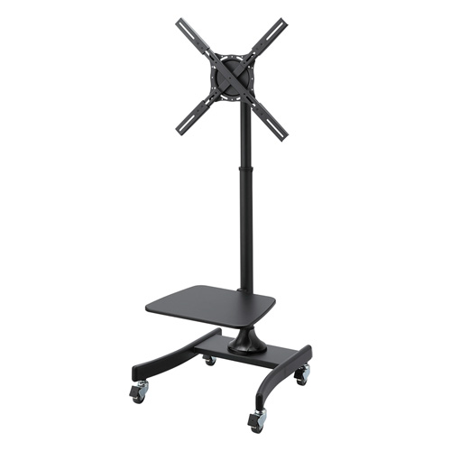 テレビスタンド（キャスター・移動式・棚付き・壁寄せ・角度調整・高さ調整・おすすめ）CR-PL27BK サンワサプライ