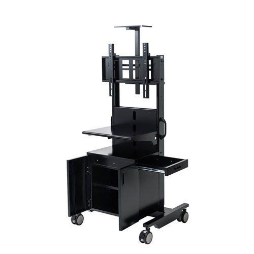 ディスプレイスタンド 52枚セット ディスプレイスタンド（機器収納可能・耐荷重60㎏・キャスターつき・32