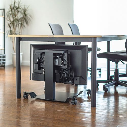 ディスプレイスタンド（32～40型対応・電動昇降・キャスター付き）