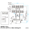 多面取付けディスプレイスタンド（ディスプレイ複数台設置）