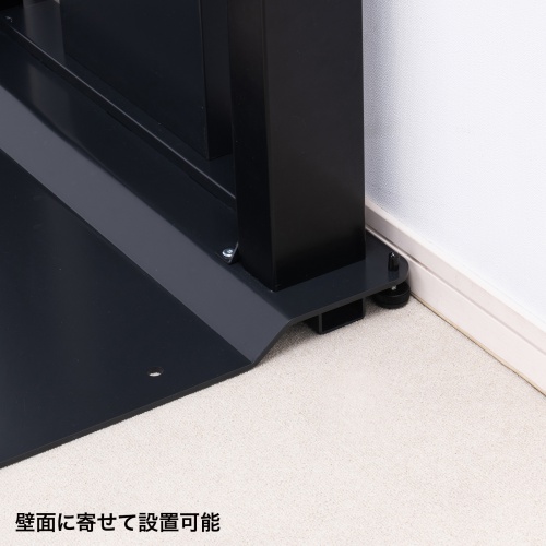 テレビスタンド（壁寄せ・会議用・電動昇降・ディスプレイスタンド・60型～86型対応・高位置仕様・リモコン操作） CR-PL54BK サンワサプライ