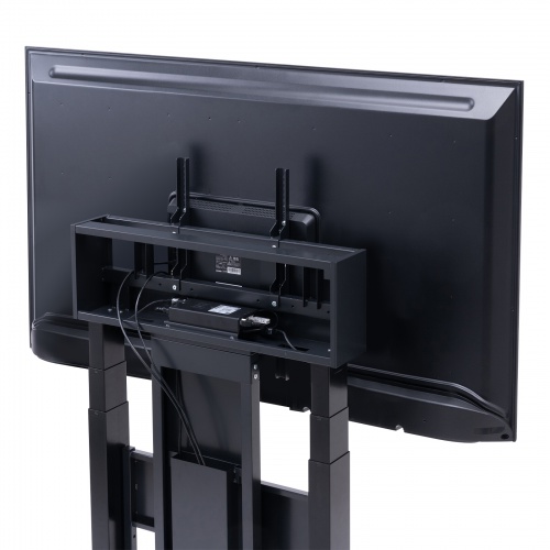 テレビスタンド（壁寄せ・会議用・電動昇降・ディスプレイスタンド・60型～86型対応・高位置仕様・リモコン操作） CR-PL54BK サンワサプライ