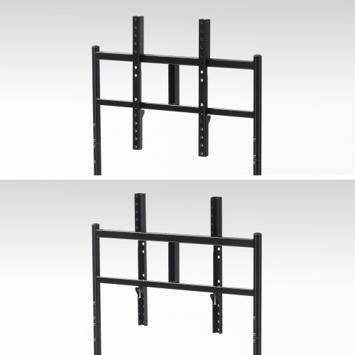 移動式ディスプレイスタンド（32～50型対応・大型キャスター付き・シンプル・スリムタイプ）