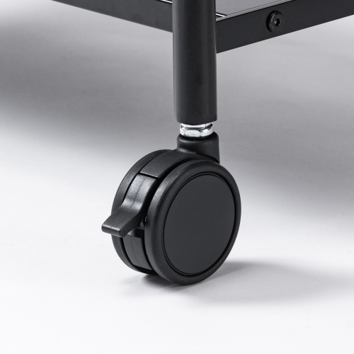 移動式ディスプレイスタンド（32～50型対応・大型キャスター付き・シンプル・スリムタイプ）