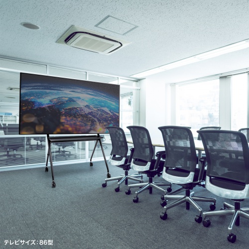 テレビスタンド｜キャスター・高耐荷重・65/75インチ対応