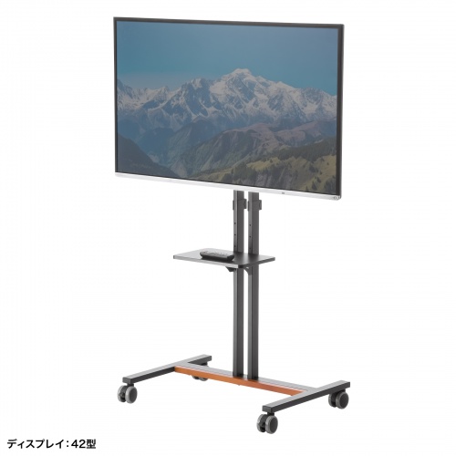 【アウトレット】テレビスタンド｜キャスター・棚板付き・55/65/75インチ対応