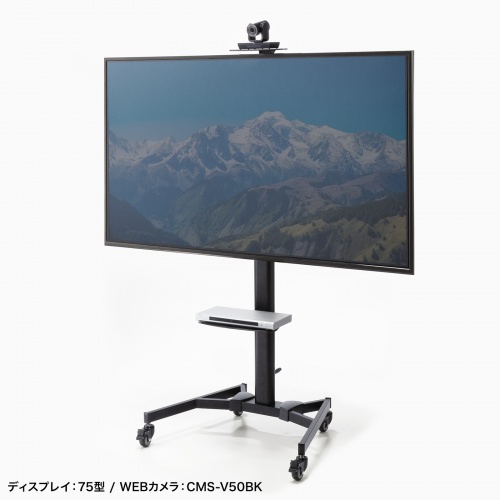 テレビスタンド｜キャスター付き・高さ調整・角度調整・65/75インチ対応