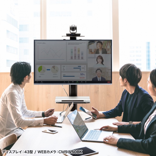 テレビスタンド｜キャスター付き・高さ調整・角度調整・65/75インチ対応