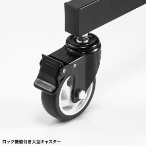 テレビスタンド 65・75インチ対応 キャスター付 回転 CR-PL62BK